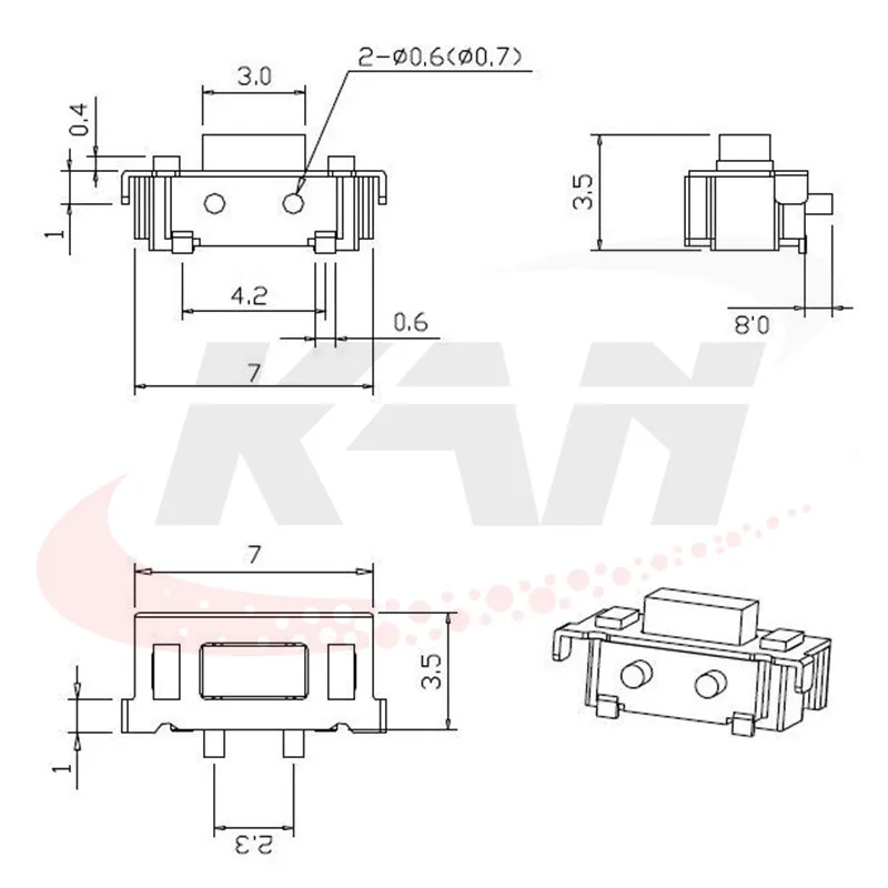 1000 pecas interruptor de toque 3635mm 3x6x35 02