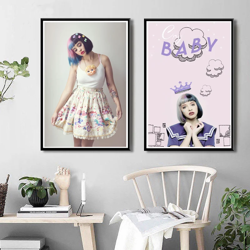 

HD Printed 1 Piece Melanie Martinez Pictures Canvas Prints Painting Pop Singer Wall Pictures for Home Decor Posters and Prints