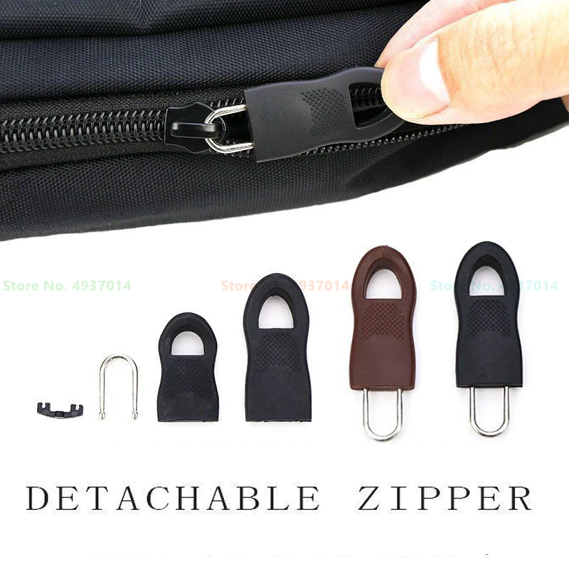 5PCS Detachable Zipper Puller Replacement Zip Fixer Repair Kit Travel Bag Suitcase Backpack Zipper Pull Fixer Tent Clothing