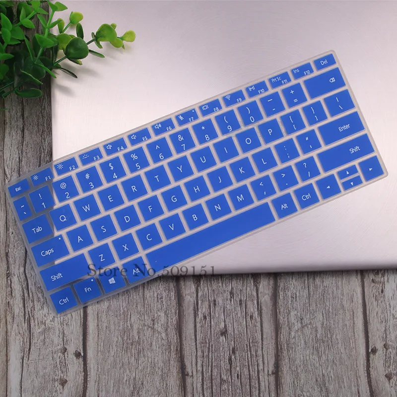 Blue Для huawei MateBook D 14 дюймов(AMD) ноутбук D14 14,0 ''силиконовый чехол для клавиатуры ноутбука защитный Пылезащитный кожух - Цвет: Blue