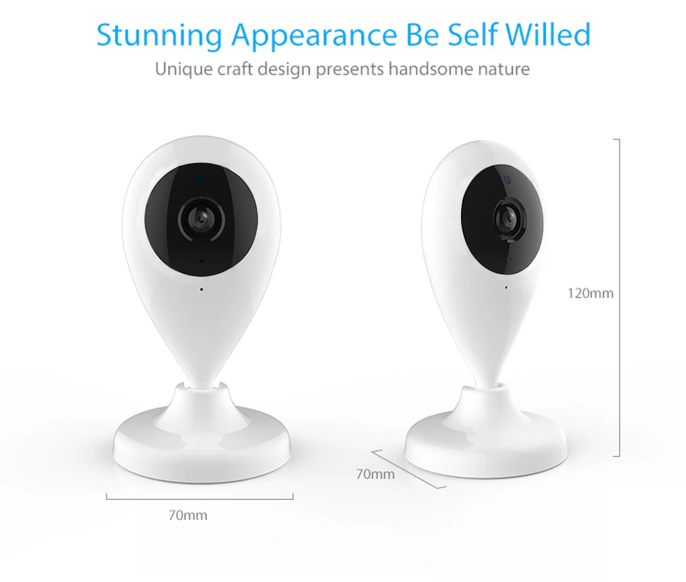 HD 720P wifi камера IP Беспроводная видеонаблюдение камера безопасности совместима с Alexa Echo Show и Google Home