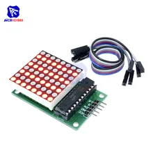 Diymore MAX7219 8x8 Красный светодиодный точечный матричный общий катодный модуль MCU светодиодный модуль дисплея для Arduino