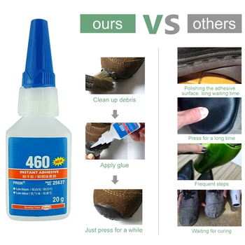 

20g Leather For Plastic Metal Long Lasting Transparent Traceless Tasteless Liquid Glue Instant Adhesive Home Quick Drying