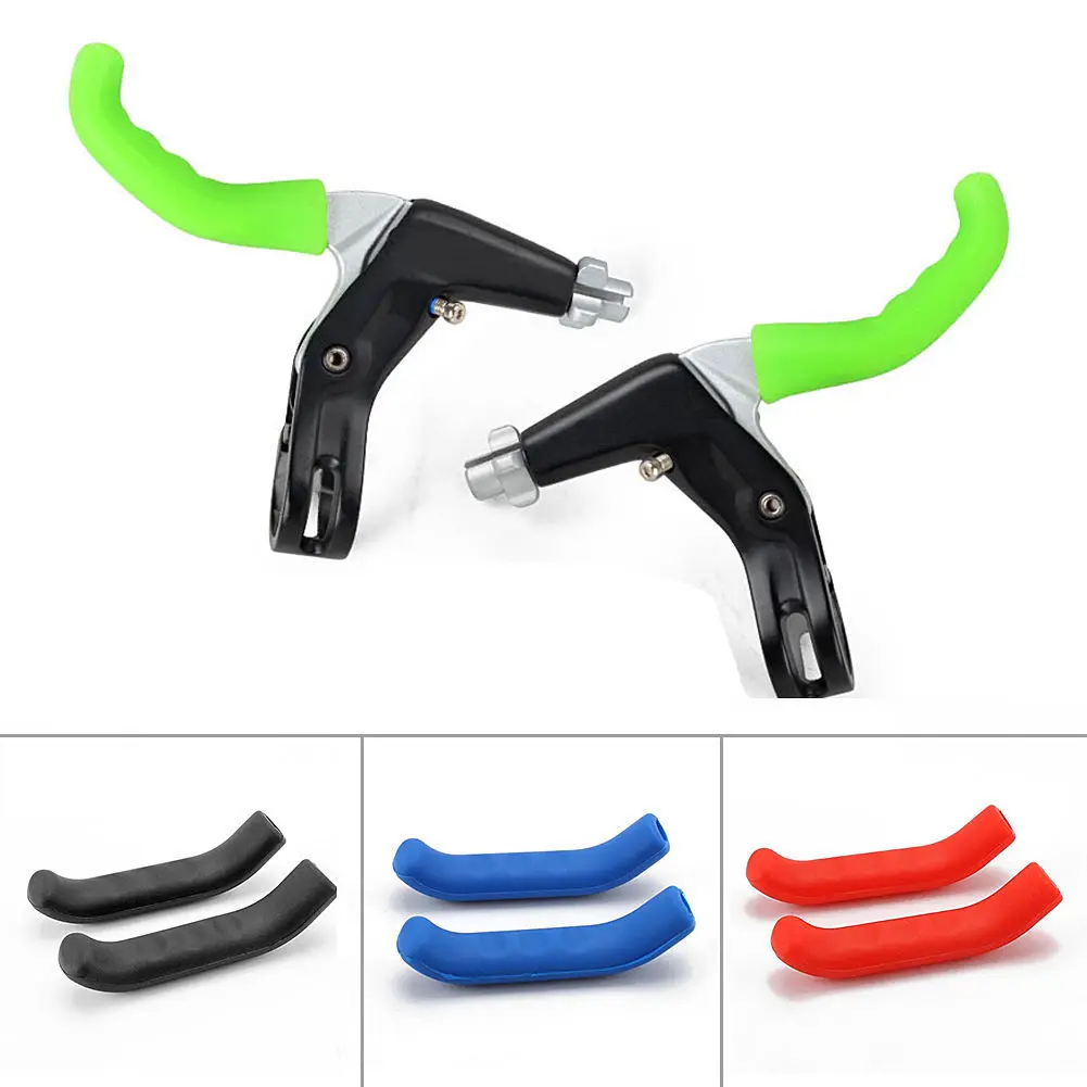 Mountain Bicycle Brake Lever Cover Silicone Gel Brake Handle Protective Sleeve for Mountain and Road Bike 4# Bike Brake Grips Cover