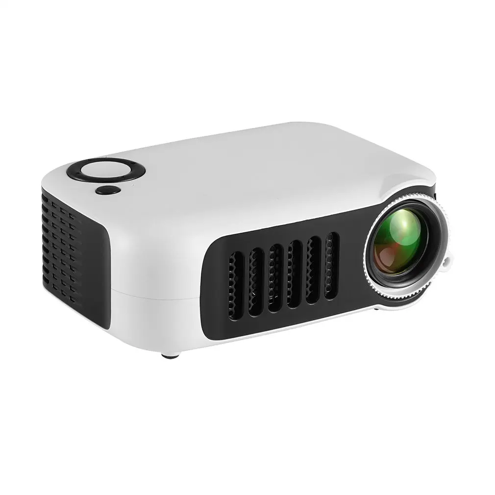 

A2000 Home Mini Pico Projector Led Entertainment Support Hd Projector Highlight Optical Lens Multifunctional Interface White
