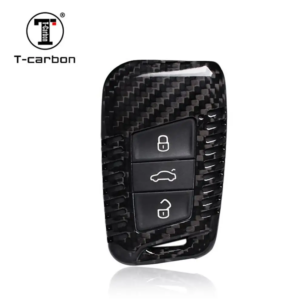 T carbon Carbon Fiber умный чехол для ключей Volkswagen MAGOTAN|Футляр автомобильного ключа| |