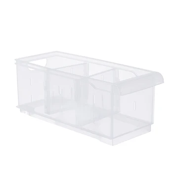 

1pc Fridge Basket Simple Multifunction Household Organizer Freezer Basket Container Refrigerator Bin for Kitchen Bedroom