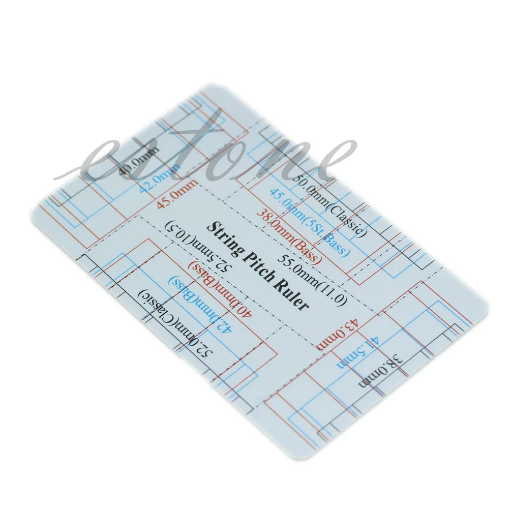 Guitar Measurement Tool Guitar Bass Fritz Ruler String Pitch Ruler Action Card Vernier Caliper