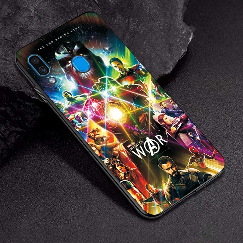 TPUBLK654 Крышка для samsung Galaxy A10 A20 A30 чехол Крышка героя Marvel из термопластика черный для samsung A50 A60 A70 A20E A40 A30S A50S A70S чехол для телефона - Цвет: TPUBLK654