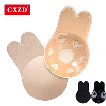 

CXZD Reusable Sports Bra Women Self-Adhesive Push Up Bras Sexy Running Bra Seamless Fitness Underwear