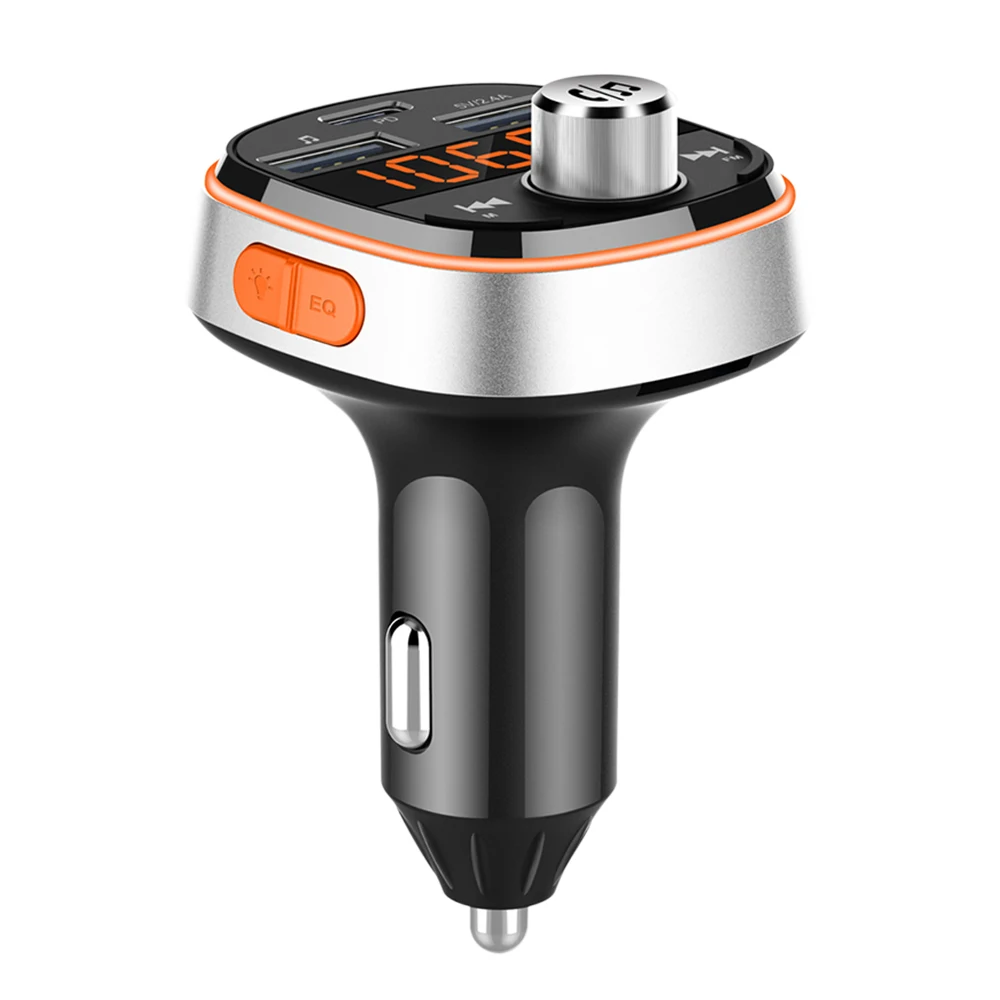 BC51 Bluetooth автомобильное зарядное устройство режим громкой эквалайзера Автомобильный MP3-плеер беспроводной автомобильный fm-передатчик с двумя usb-портами и интерфейсом PD