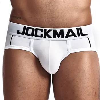 

JOCKMAIL Cotton Intimate Men's Briefs Simple Gay Sexy Underwear Multicolor Calzoncillos Free Shipping Hot Man 4PCS