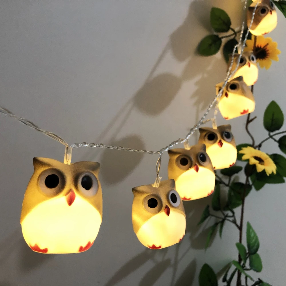 

2019 Halloween New Owl String Lights light ball Party Garden Decoration hanging Lights Party Garden Decoration