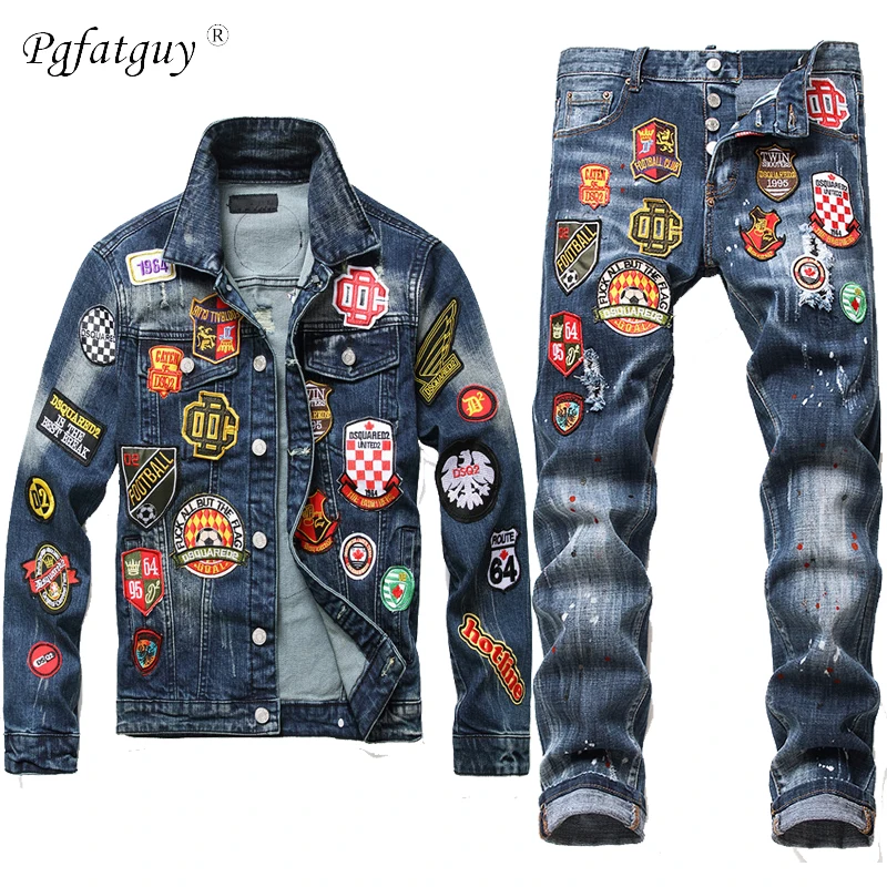 dsquared2 jeans with badges