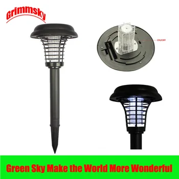 

outdoor garden lawn solar powered mosquito killer LED mosquito killer zapper