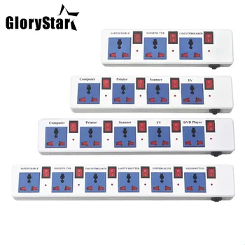 

Extension Cord Power Strip 3/4/5/6 AC Socket 1.8m Individual Switched Overload Protection Universal Indicator Light 1500W/10A