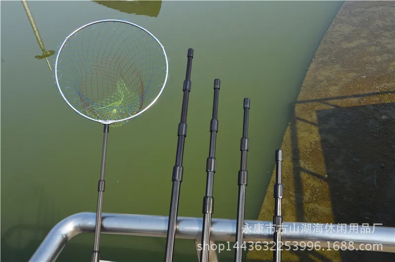 

Aluminium Alloy Dip Net Retractable Fishing Net-Free Form Extendable Positioning Fishing Gear Fishing Net