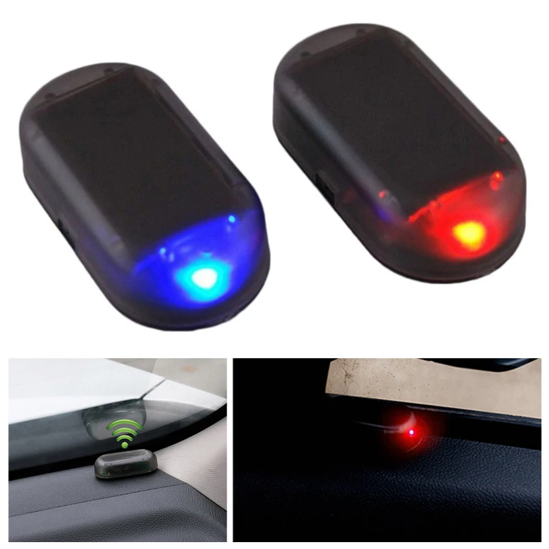 Автомобильный поддельный светильник безопасности на солнечных батареях