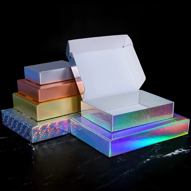 Caja de embalaje de regalos pequeños, cartón Kraft en blanco, color, 5PSC, 10 unidades por lote - Image 5