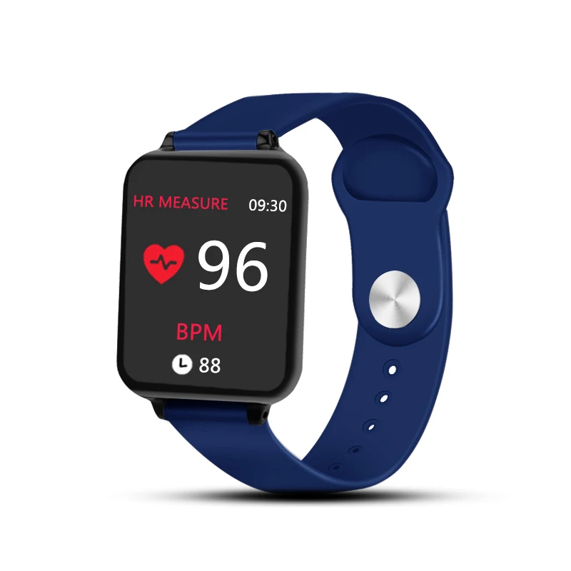 Умные часы B57, водонепроницаемые, спортивные, для iphone, телефона, умные часы, монитор сердечного ритма, функции кровяного давления для женщин, мужчин, детей - Цвет: Синий