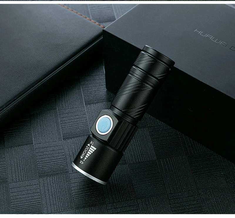 Zoomable Bike Front Light  Bicycle Flashlight USB Charging Flashlight Cycling Waterproof Torch Bike Headlight Bicycle Light (14)