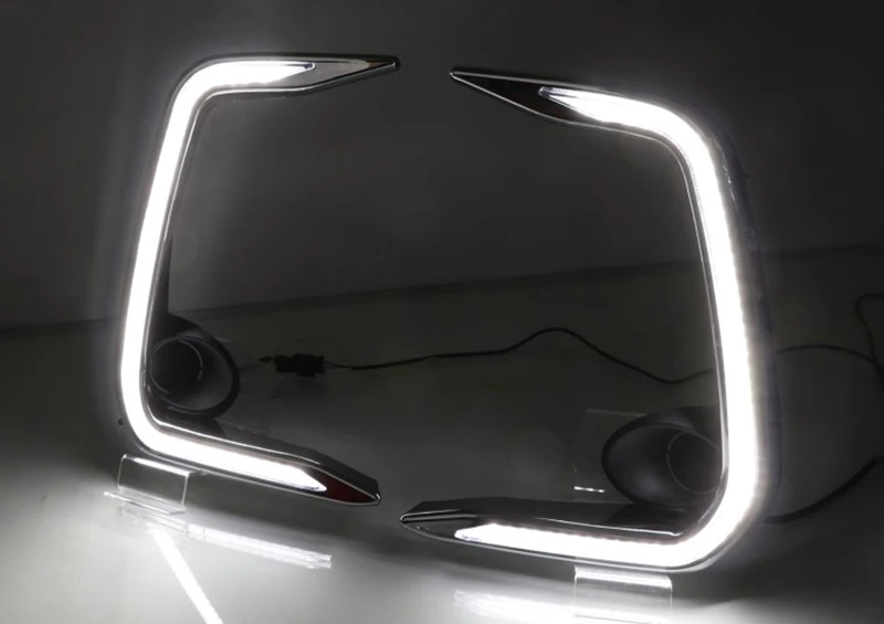 Для Toyota Corolla E210 Prestige Altis Светодиодный дневной ходовой светильник DRL Автомобильная противотуманная фара 6000K белый светильник желтый светильник