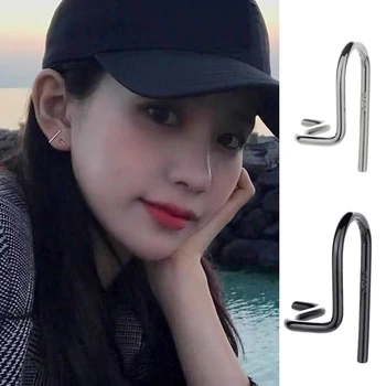 

Todorova Trendy Twisted U Shape Stud Earrings For Women Bijoux Minimalist Small Studs Simple Geometric Metal Earrings