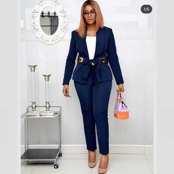 

2 Piece Set Women's Sets Africa Clothes 2020 Spring Autumn African New Dashiki Fashion Suit Top And Trousers Party For Lady Suit