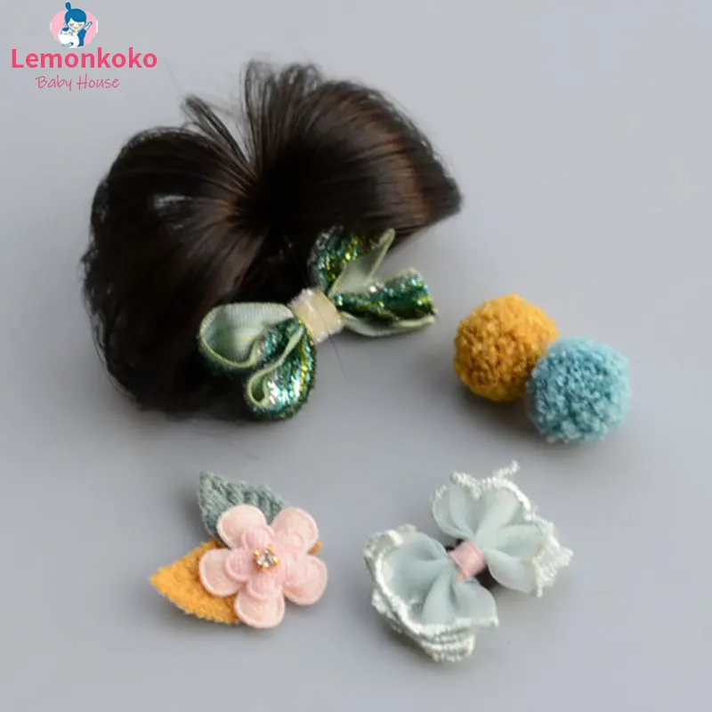 style2 4 шт. детских париков для девочек, заколки для волос, локоны, пилюли, детские заколки для волос, заколки для девочек в возрасте от 0 до 1 года - Цвет: style2