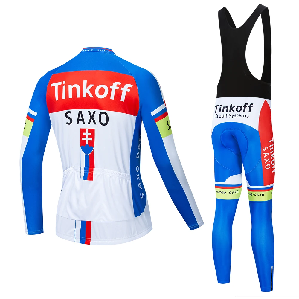 Tinkoff мужской качественный комплект Джерси с длинным рукавом для велоспорта MTB