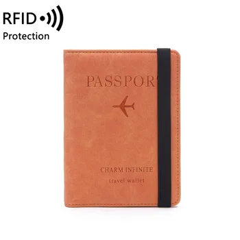

Travel Accessories RFID Passport Covers Women Men Vintage Busines Holder Multi Function ID Bank Card PU Leather Wallet organizer