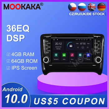 

Android 10.0 4+64G Car Radio DVD Player Car GPS Navigation For Audi TT 2006-2014 Multimedia Player Radio Head Unit build-in dsp
