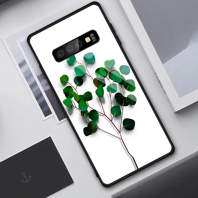 Для samsung Galaxy Note 10 Pro S10 S10E S10 Plus чехол из закаленного стекла samsung Note 10 Ins Модный чехол Coque
