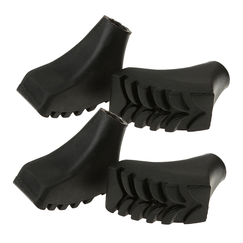 4pcs Rubber Paw Feet Tips Hammers Hiking Stick Walking Trekking Pole Cover