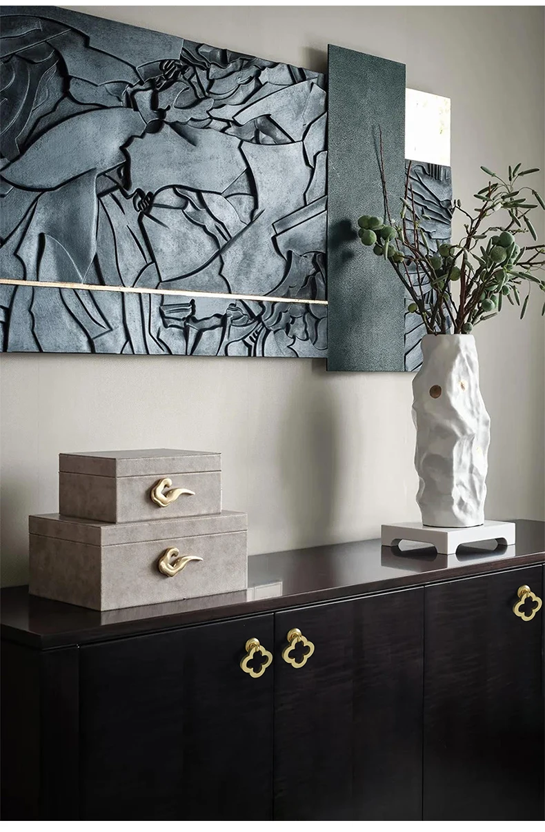 Hb61d87c9e88c4ba7a69936f1afef9467z Gold Cabinet Pulls Solid Zinc Alloy Kitchen Cupboard Single hole for bedside table Handle Drawer Knobs Furniture Handle Hardware Mallzona