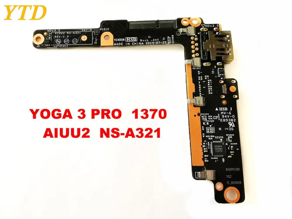 Для lenovo Yoga 3 PRO 1370 USB доска YOGA 3 PRO 1370 aiu2 NS-A321 протестирована хорошая