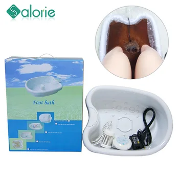 발 목욕 대야 포함 미니 디톡스 발 스파 기계, 셀 이온 클렌징 장치, 아쿠아 발 목욕 마사지 디톡스