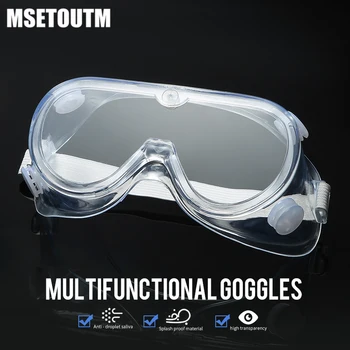

Workplace Medical Face Masks Safety Goggles Eyes Protection Clear Glasses Wind and Dust Anti-virus Anti-fog Protective Glasses