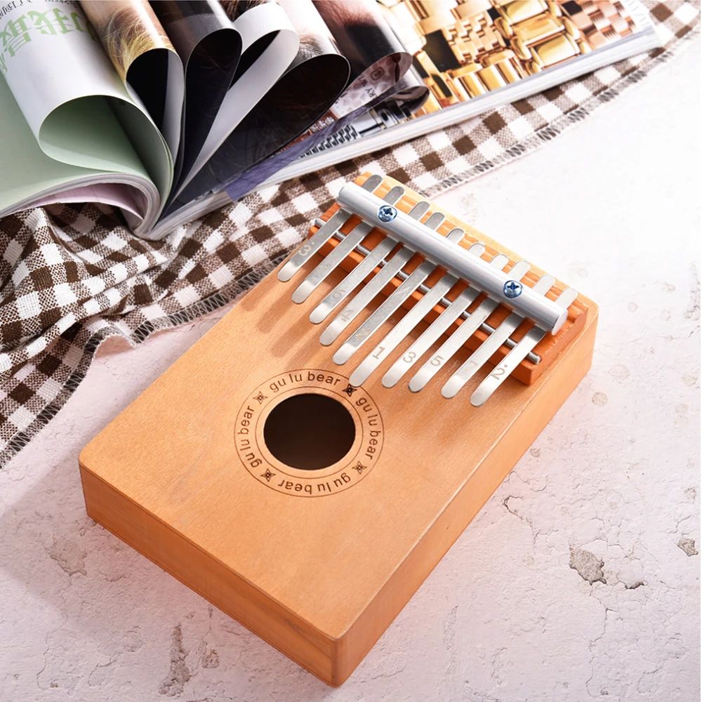10 клавиш Kalimba Mbira розовое дерево перкуссионный палец большой музыкальная