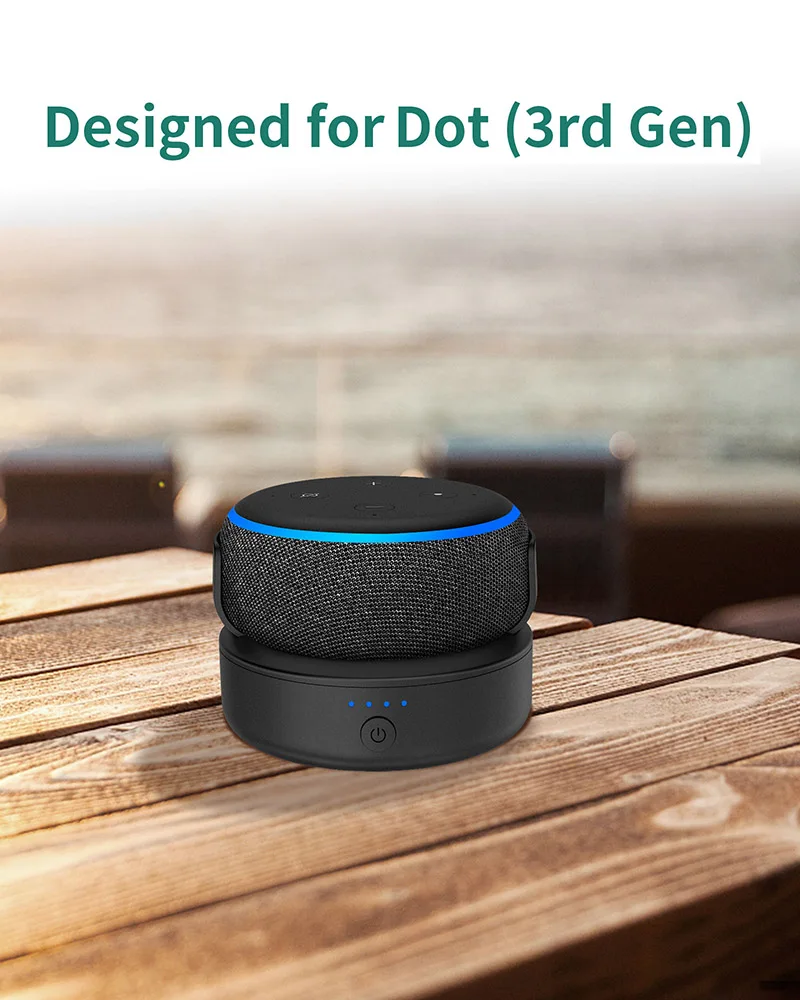 Base De Batería Portátil Para Alexa Echo Dot 3ª Generación