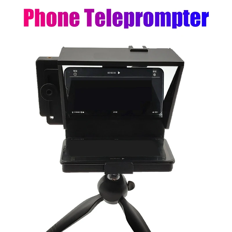 Portable Teleprompter Kit Inscriber Phone Recording Mobile Teleprompter