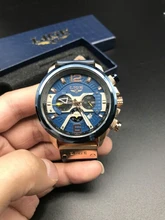 LIGE-Reloj analógico de cuero para Hombre, accesorio de pulsera resistente al agua con cronógrafo, marca de lujo deportivo de complemento masculino con diseño moderno, disponible en color azul, 2021