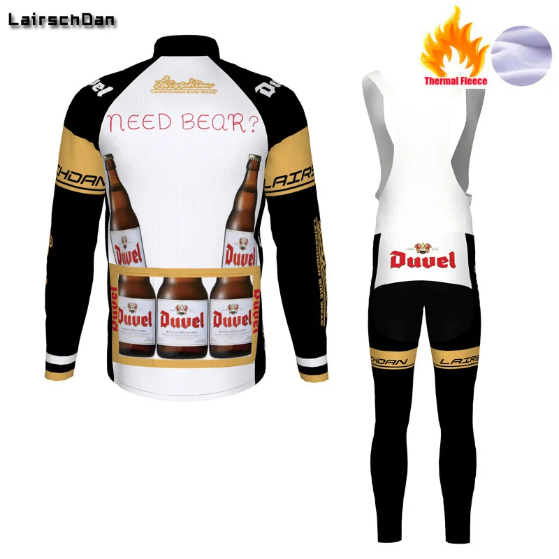 LairschDan térmico invierno Polar duvel ciclismo ropa Gales equipo largo manga traje de ciclismo mujer invierno kit