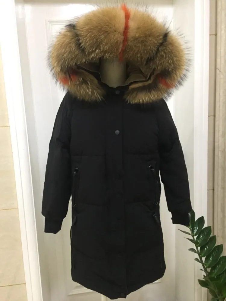 AliExpress,, стиль, пуховик средней длины, корейский стиль, ультра большой меховой воротник, Женское пальто от производителя