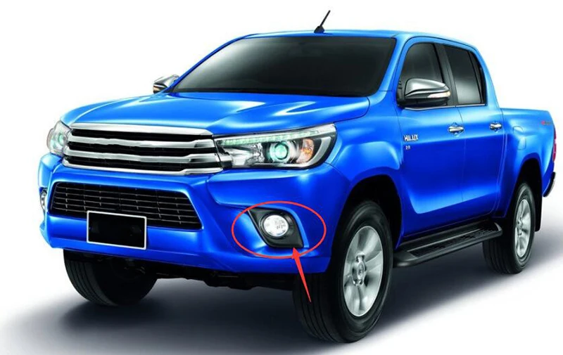 СВЕТОДИОДНЫЙ DRL для Toyota Hilux Revo Vigo дневные ходовые огни Противотуманные фары с желтым поворотным сигналом