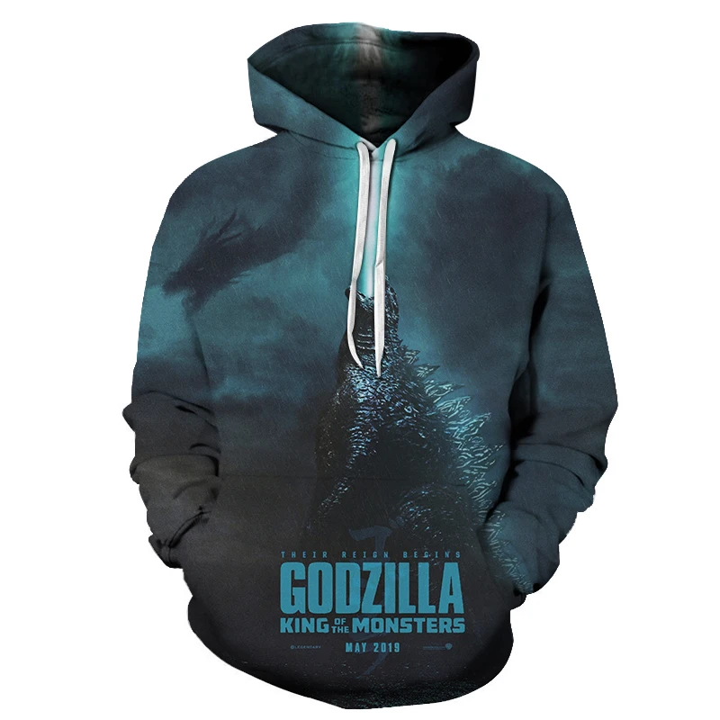 

3D retro digital printing dinosaur spray boy hoodie ancient animal men's casual pullover sports jacket European size sweatshirt