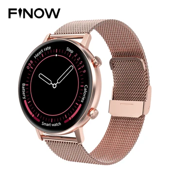 

2020 Finow DT96 Smart Watch Men 360*360 HD Screen Dual UI IP67 Heart Rate Blood Pressure Oxygen Women Smartwatch for Android iOS