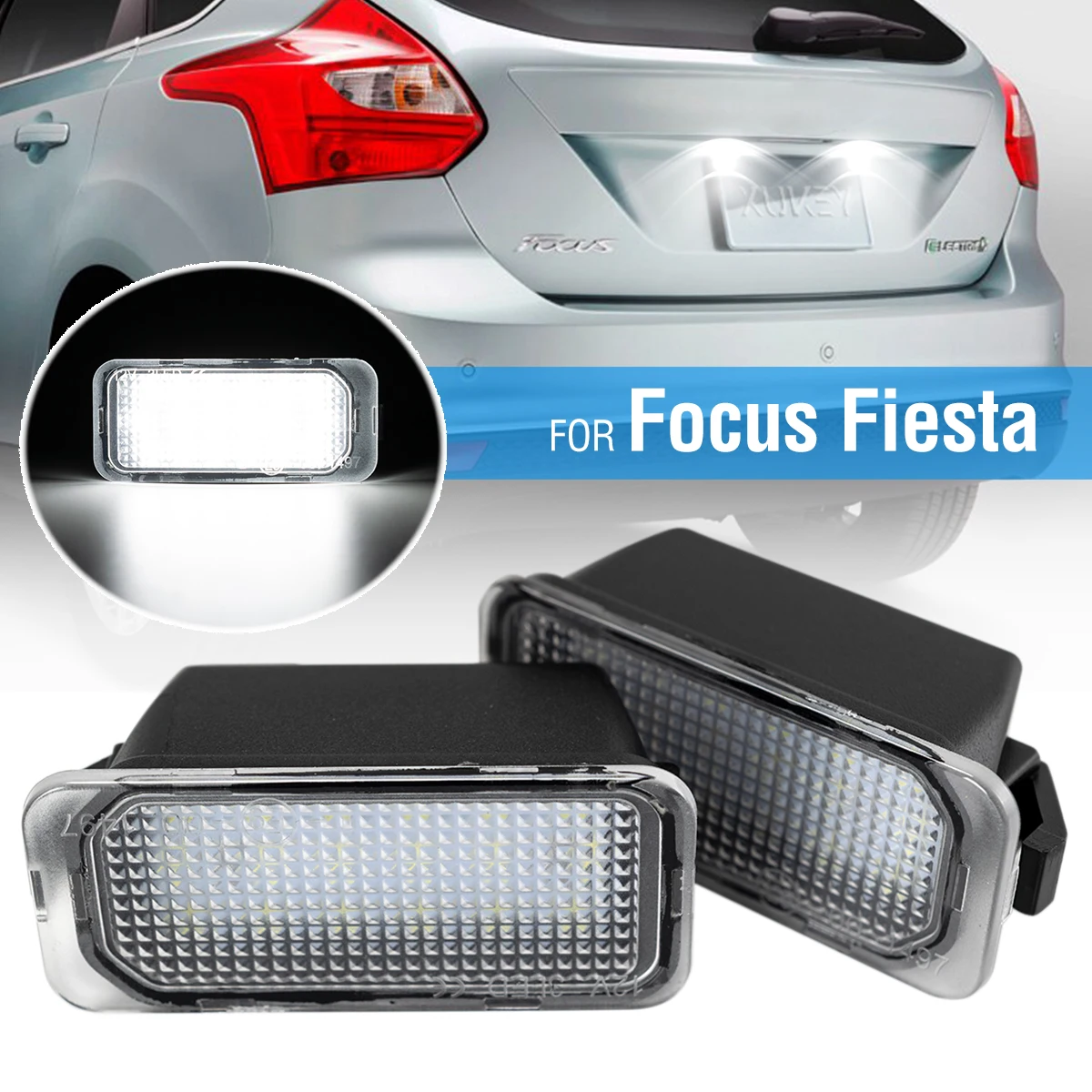 

Светодиодный номерной знак в сборе, лампа для Ford Fiesta Focus C Max Mondeo Galaxy S-Max Kuga J-aguar XJ XF