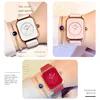 WWOOR Luxury Brand Watches For Women Fashion Square Purple Ladies Quartz Wristwatch Waterproof Silicone Band Relogio Feminino 6
