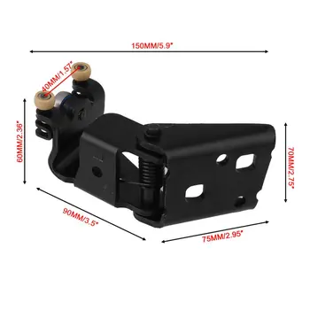 

2 Pcs Car Door Hinge Left & Right Power Sliding Door Hinge Roller Center Car Door Metal Accessories Hinge